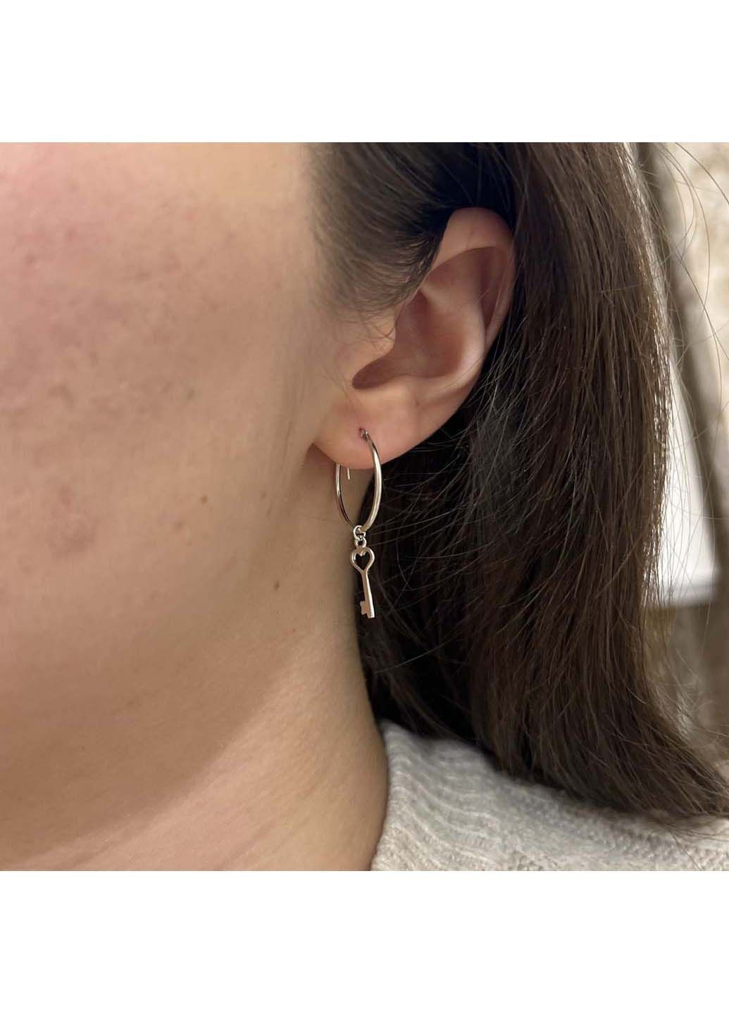 Серебряные серьги без камней (2134343) Silver Breeze (317355074)