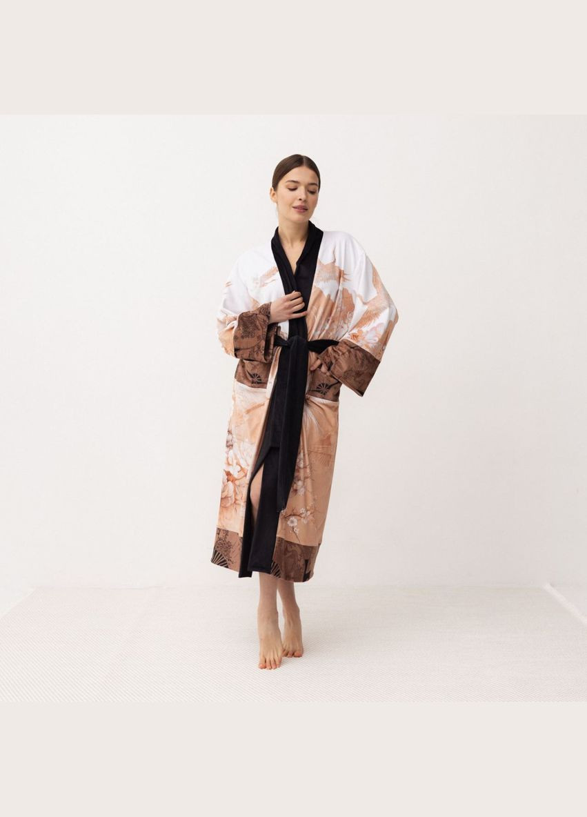 Кимоно женское из плюшевого велюра Kimono Aesthetic soul 18402 FlexDress (364755232)