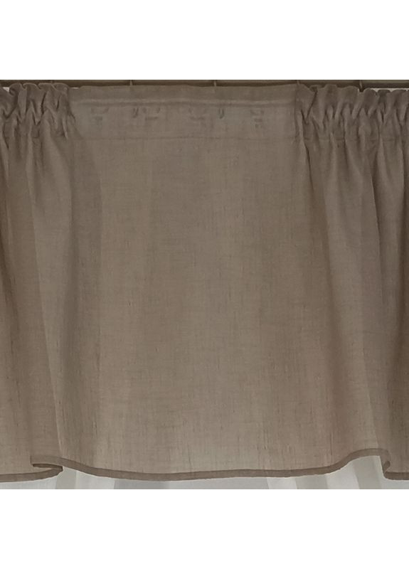 Комплект тюль на кухню Дублин 280х170см мокко+кремовый лен (Dublin 107-krem) 5 предм No Brand (368766813)