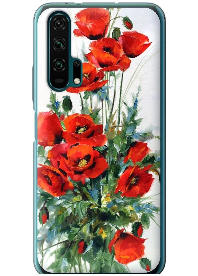 2D пластиковий чохол 'Маки' для Endorphone Huawei Honor 20 Pro (378340664)