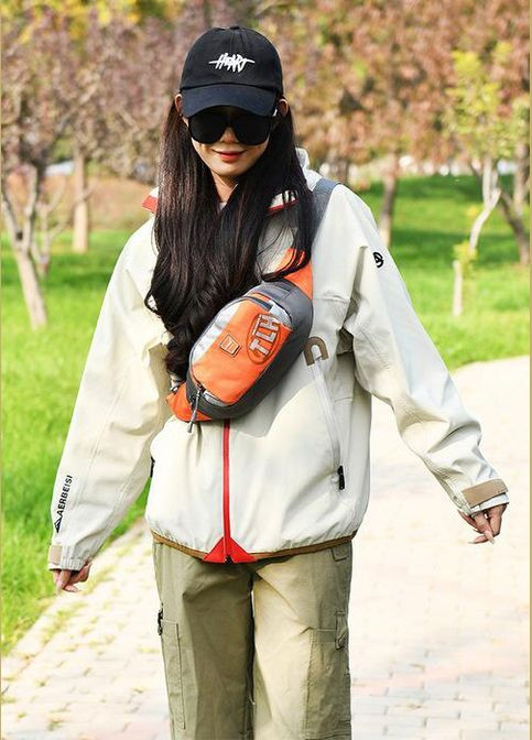 Поясная сумка слинг Tanluhu . 4,5л. 37х15х8см. Черная. Сумка бананка. Bd Sport (311222354)