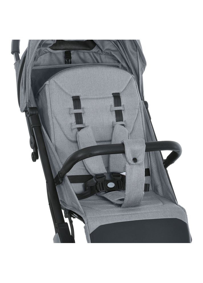 Коляска детская Silver Gray прогулочная с чехлом на ножки Серая (M 5727-1) Flash (334003772)