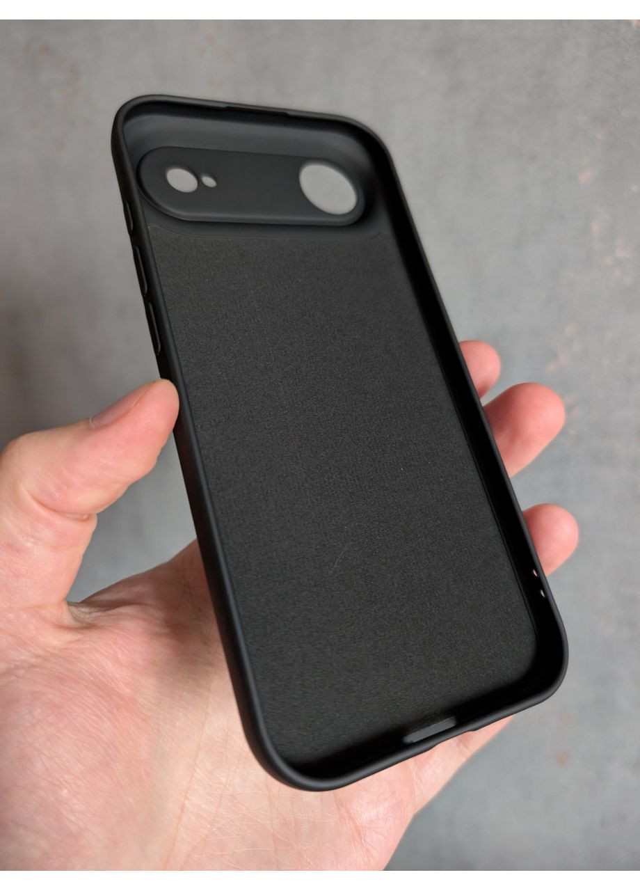 Силіконовий чохол для iPhone 17 Air Чорний матовий чохол з MagSafe на айфон 17 Ultimate Experience (363196767)