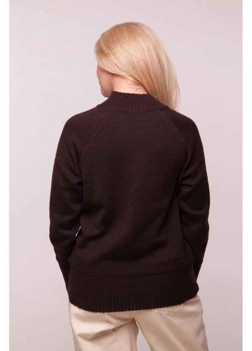 Темно-коричневий демісезонний джемпер, колір темно-коричневий Nita