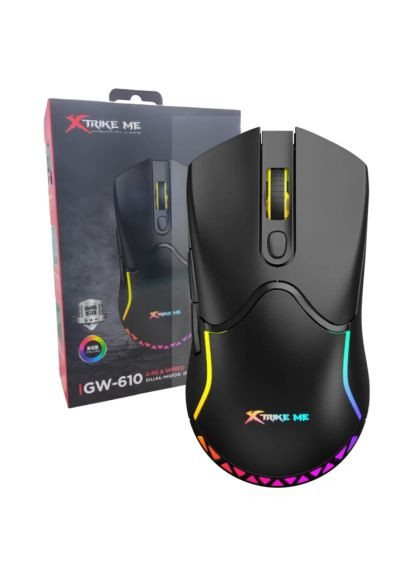 Мишка (GW-610) XTRIKE ME GW-610 Wireless RGB Black (366735032)
