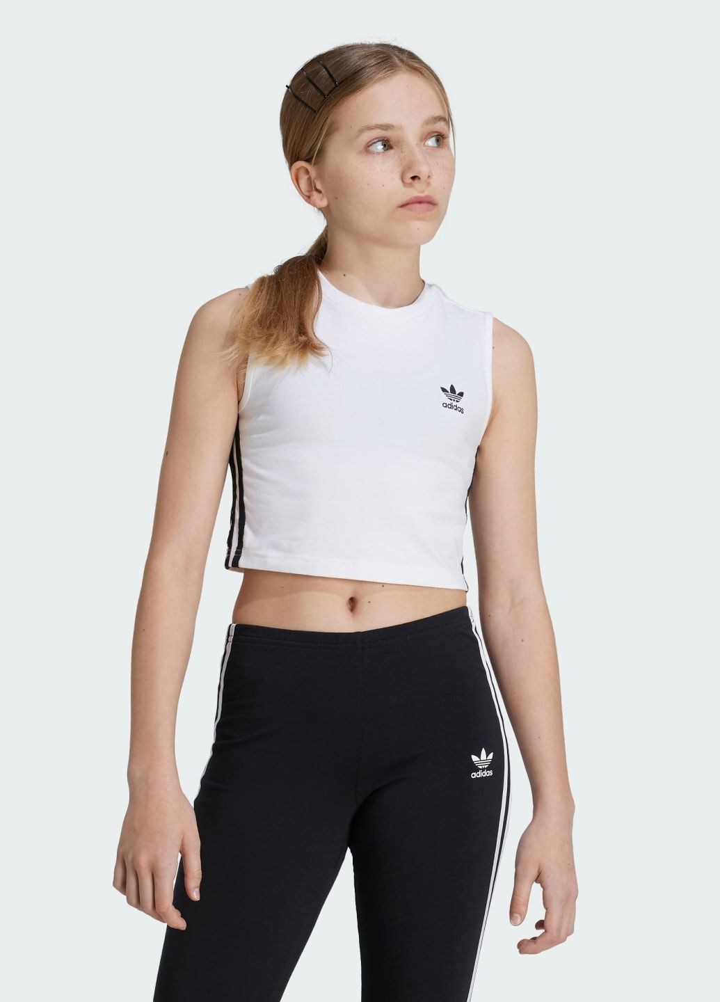 Укороченная майка Adicolor Kids adidas (299158584)