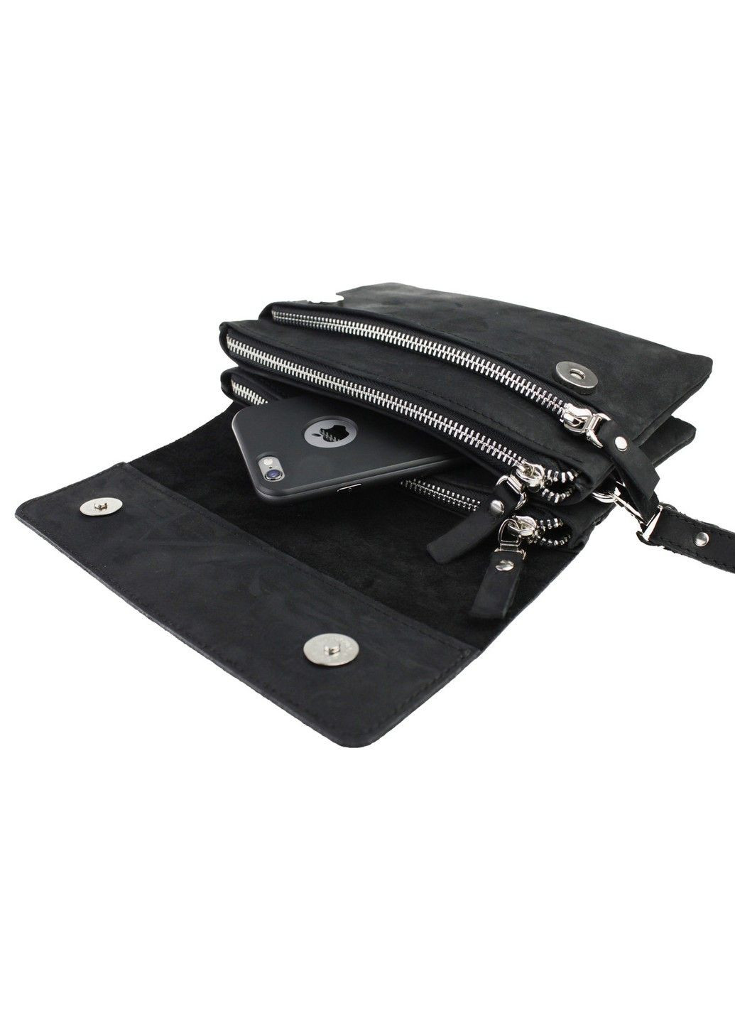 Кожаная барсетка клатч мужская двойная FREESKIN (301648240)