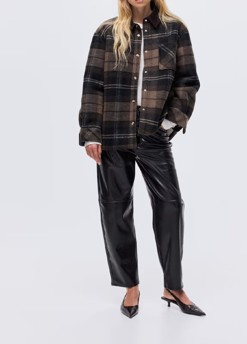 Темно-коричневая демисезонная куртка H&M