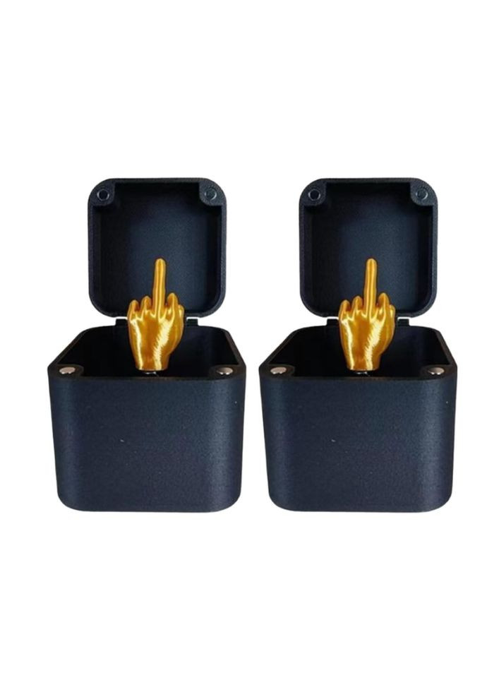 Игрушка прикол средний палец в коробочке на пружине OEM (332211910)