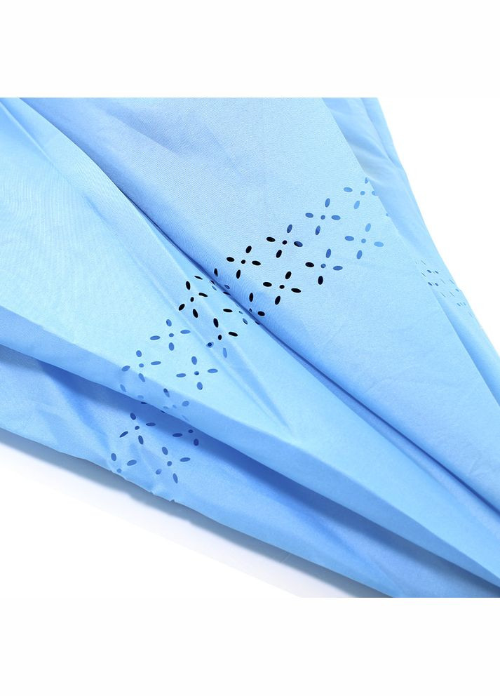 Голубой смарт зонт наоборот up-brella однотонный брендовый обратного сложения антизонт 7шт Lesko (341316728)