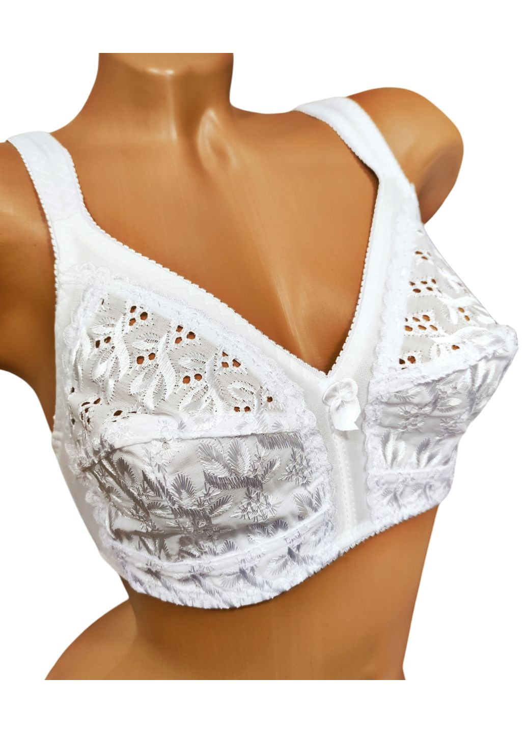 Білий мінімайзер бюстгальтер No Brand без кісточок