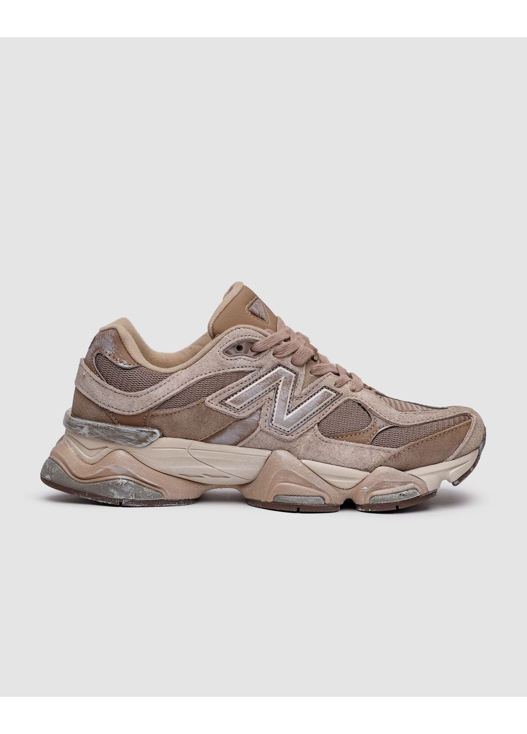 Комбіновані Осінні кросівки чоловічі new balance 9060 mushroom timberwolf нью беланс 9060 No Brand