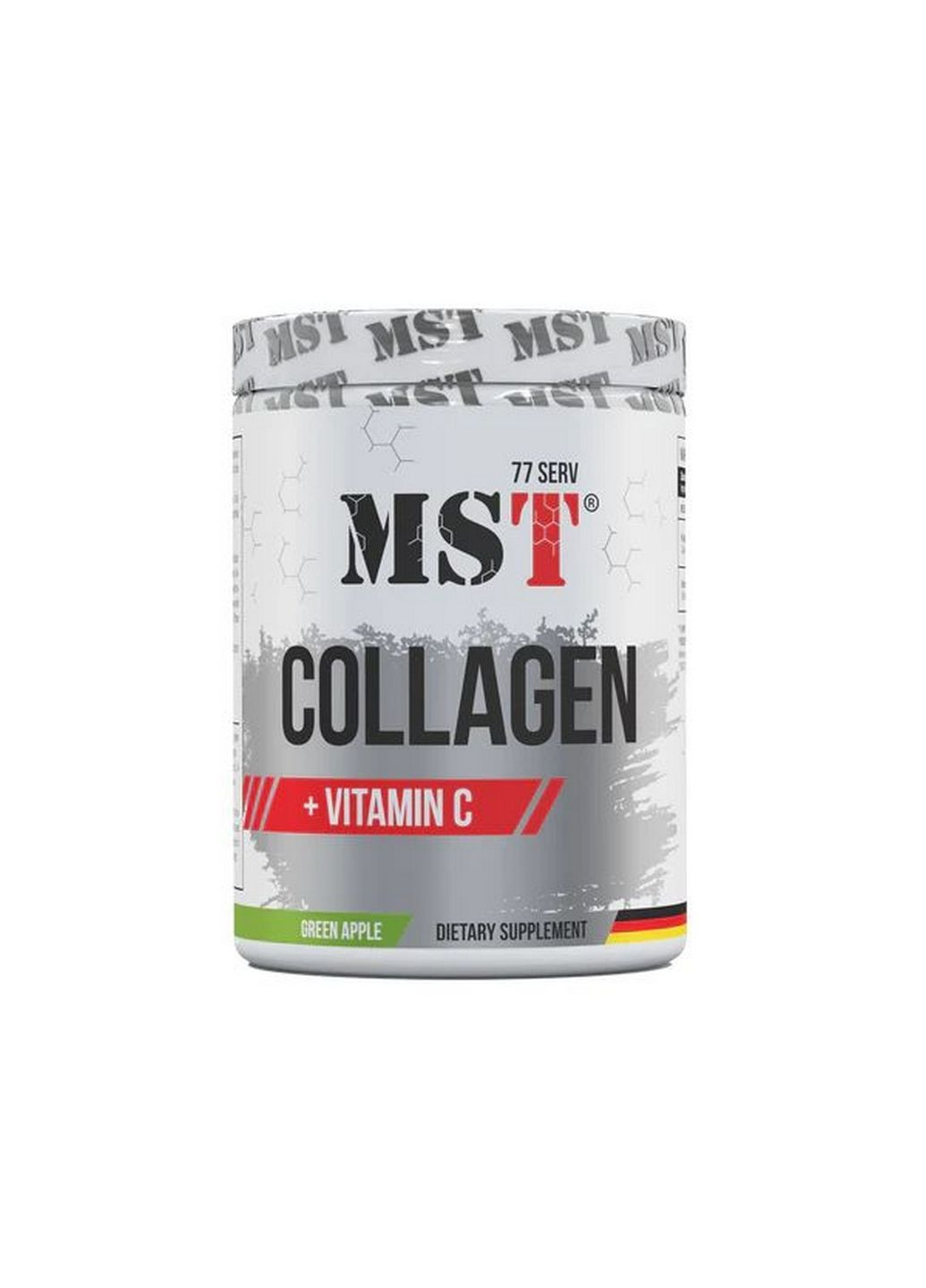 Препарат для суставов и связок Collagen + Vitamin C, 500 грамм Зеленое яблоко MST (293340795)