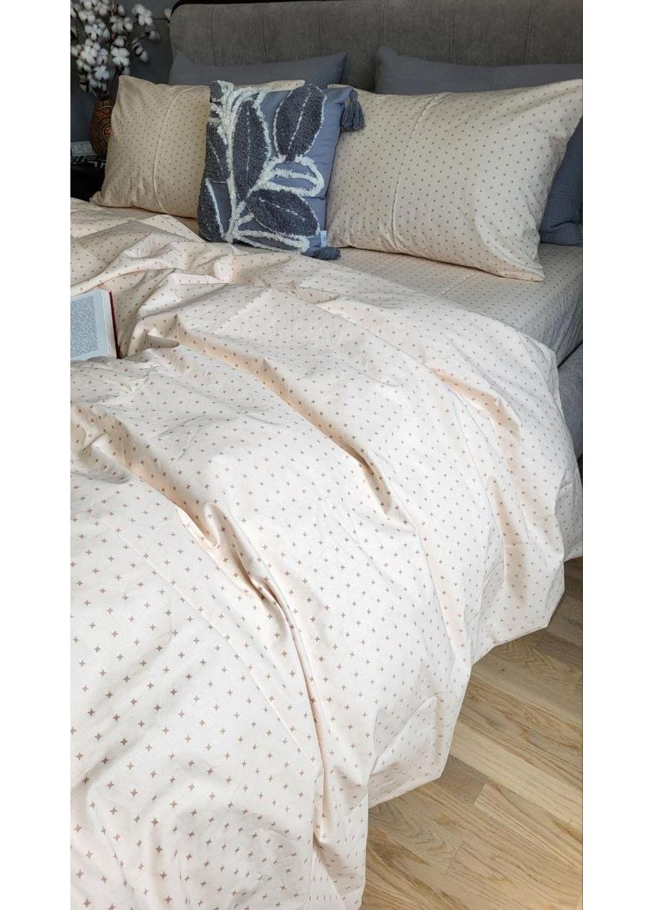 Постельное белье Звездочка крем-брюле, бязь Полуторный размер, наволочки 50/70 No Brand (364218871)