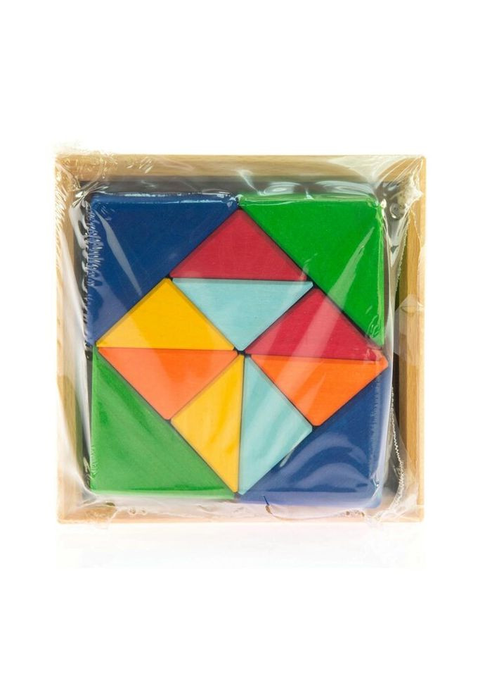 Конструктор дерев'яний Різнокольоровий трикутник (NIC523345) NIC (281426024)