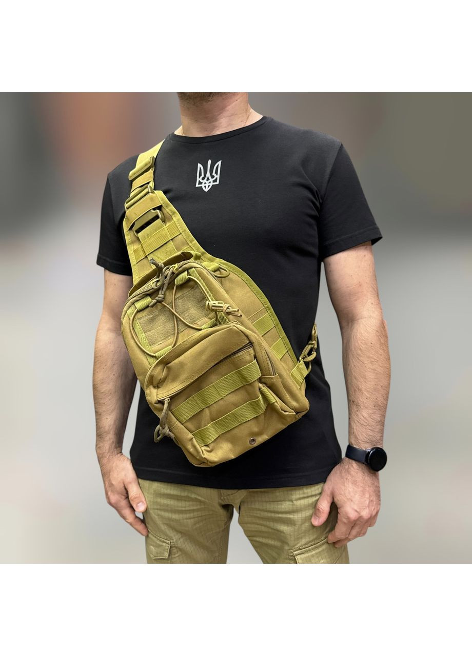 Сумка тактическая с Молли, через плечо,,, армейская сумка с ремнем через плечо (A 88060-1) Yakeda (362617949)