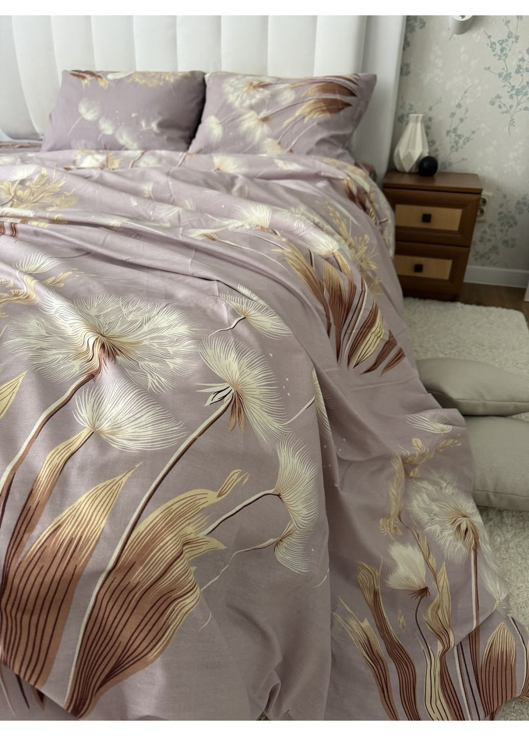 Комплект постільної білизни Бязь Голд "Віола" Двоспальний 180х220 см No Brand (370271000)