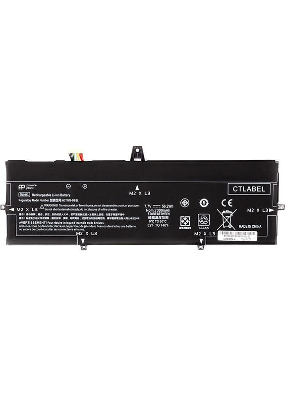 Аккумулятор для ноутбуков HP EliteBook x360 1030 G3 Series (BM04XL) 7.7V 7300mAh (NB462070) PowerPlant (323125016)