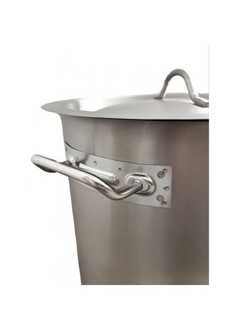 Кастрюля емкость с крышкой 36 л из нержавеющей стали AISI 304 No Brand (299898542)