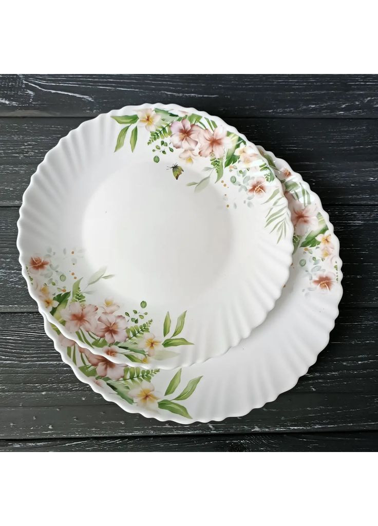 Тарелка десертная Wave Волшебный сад V-190CS 19 см белая Vittora (349222994)