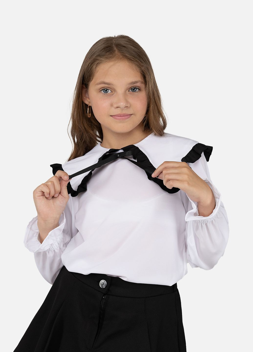 Белая блузка Yuki демисезонная