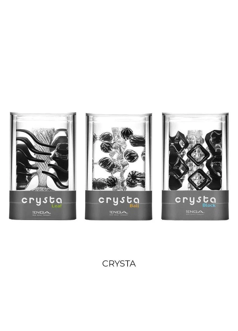 Мастурбатор Crysta Block, уникальный рельеф, стимулирующие плотные блоки, прозрачный материал Tenga (383073250)