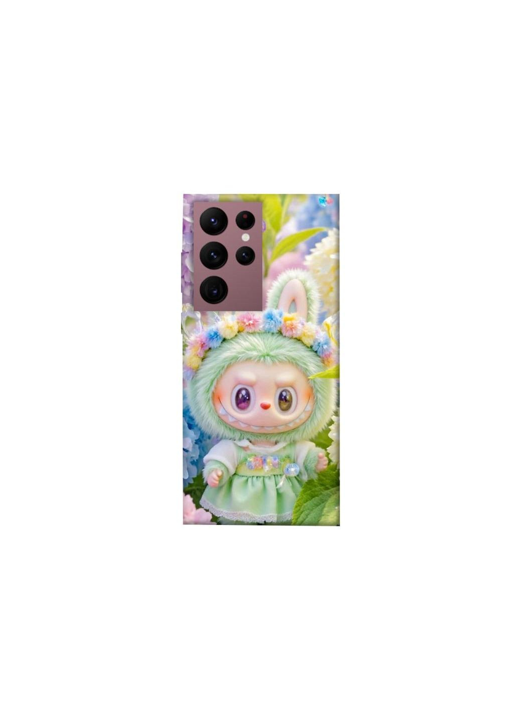 Чохол на Samsung Galaxy S22 Ultra Labubu & Flowers ver.2 Frontalka (354679251)