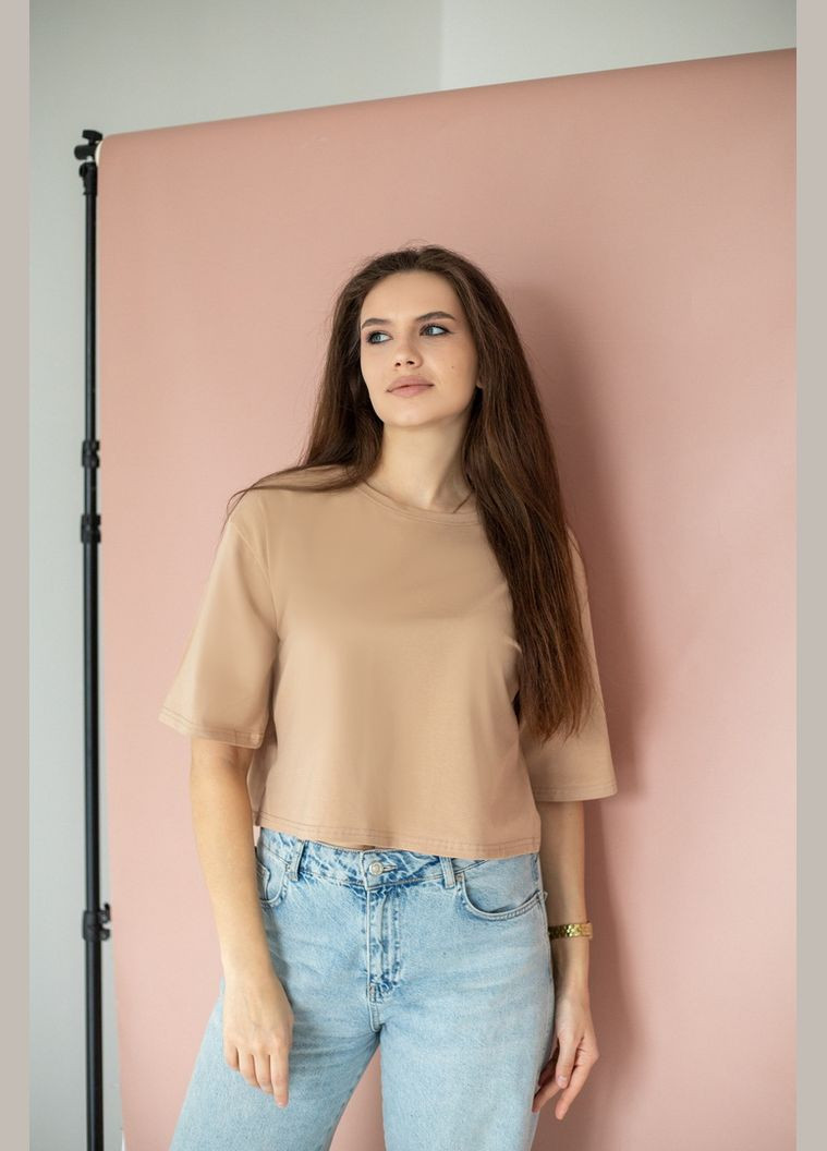 Футболка женская 09-4118-83 светло-бежевый Авекстекс - (325700847)