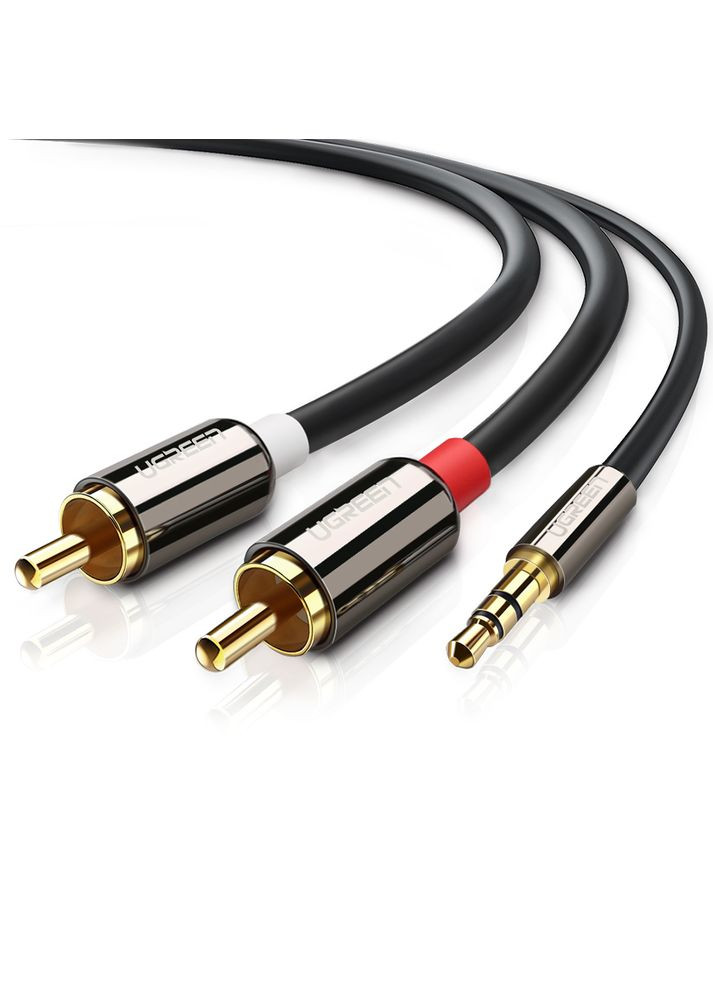 Аудиокабель 3.5mm Male to 2RCA Male, PVC, 1m (UGR-10749) Ugreen AV116 (372681070)
