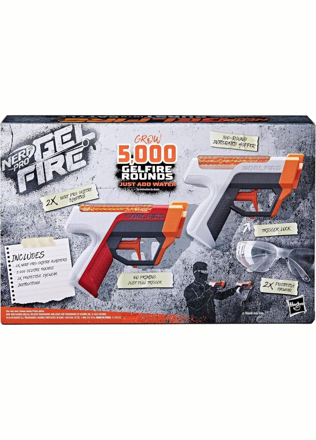 Набір Нерф Гелфаєр про дуо з 2 бластерами Pro Gelfire Dual Wield Pack, 5000 кульок Nerf (338426018)