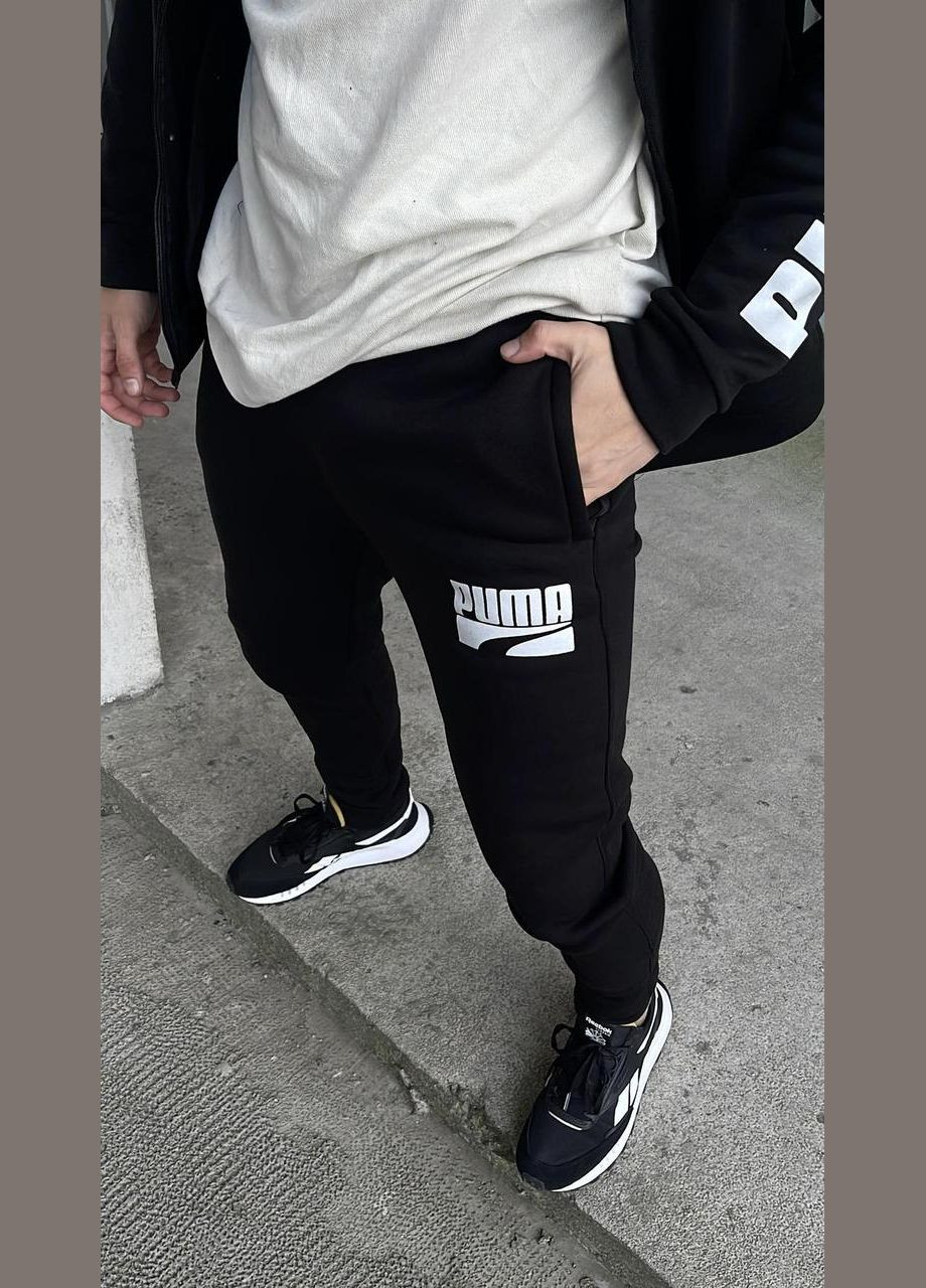 Чоловічий спортивний костюм чорний No Brand (367982280)