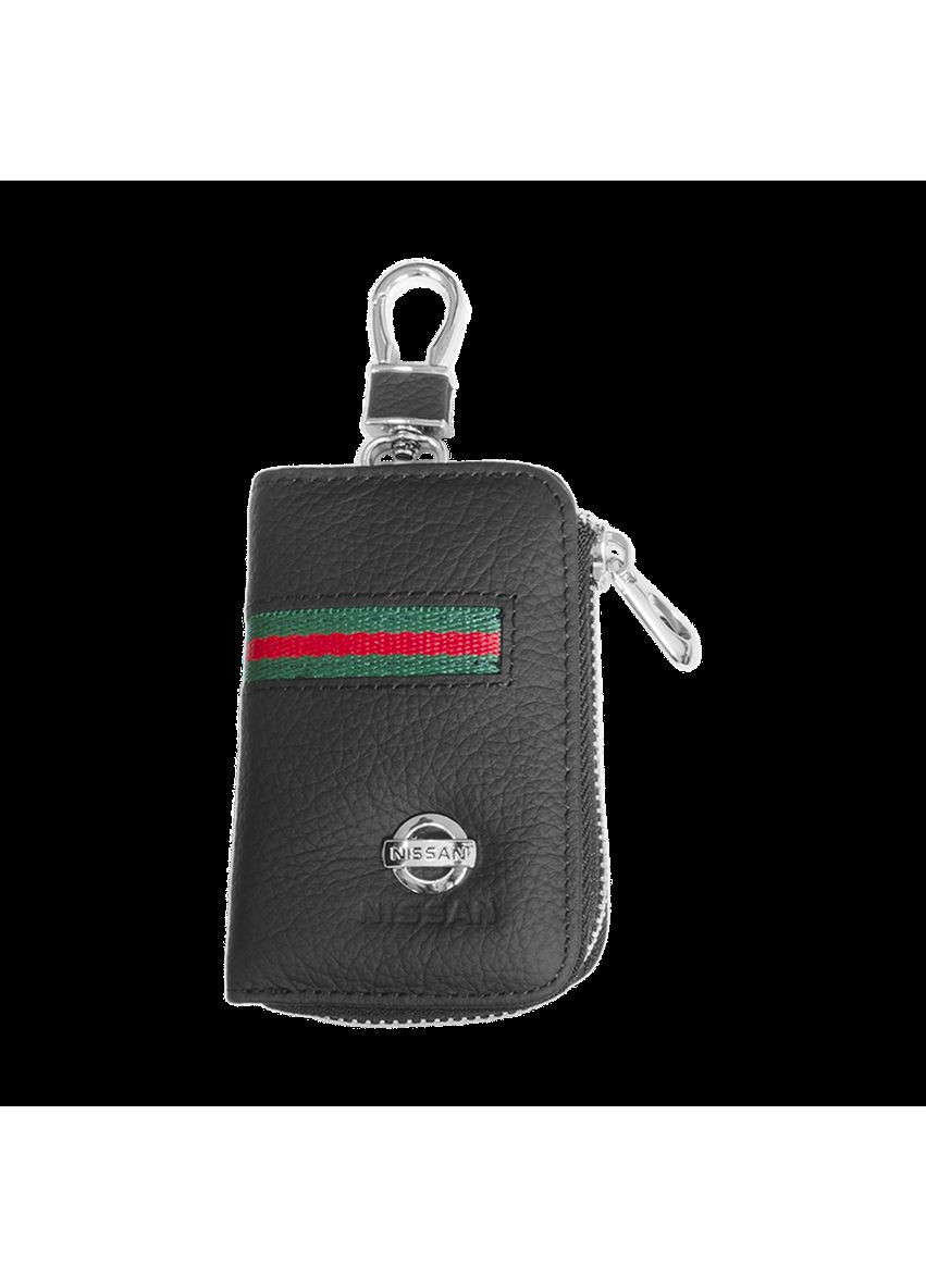 Ключница, кожаная автоключница с логотипом НСАН (многофункциональная черная 09012) Nissan (360949299)