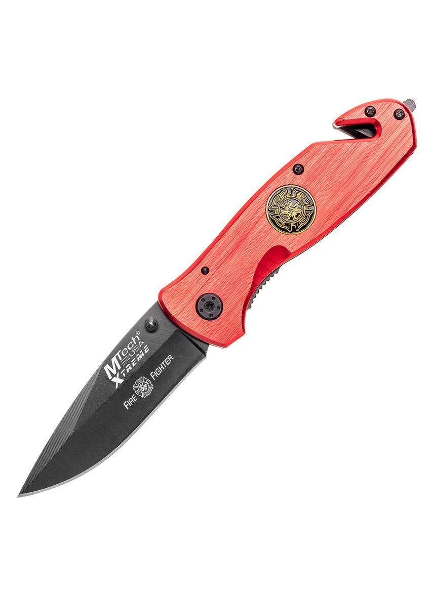 Складаний Рятувальний Ніж Firefighter Xtreme Rescue (MX-8017F) Master Cutlery (342966619)