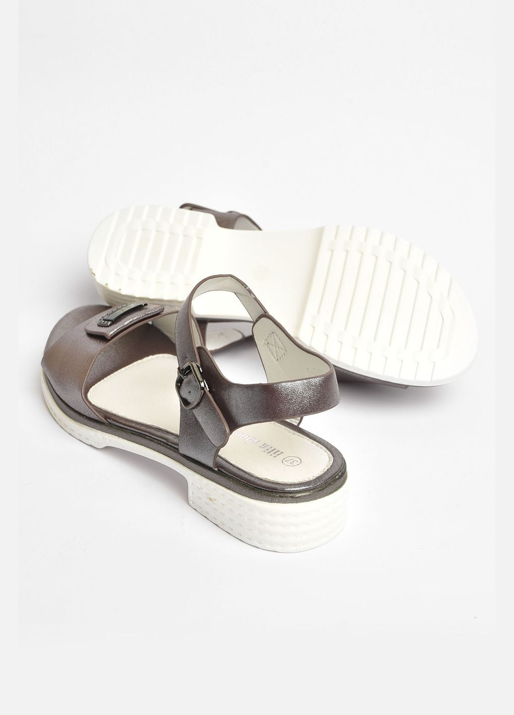 Босоніжки для дівчинки темно-сірого кольору Let's Shop (338794105)