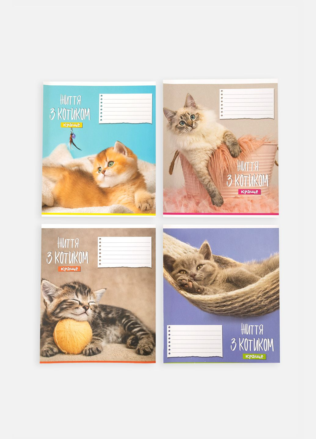 Тетрадь в линейку 12 листов цвет разноцветный ЦБ-00255154 Фабрика Поліграфіст (307362206)