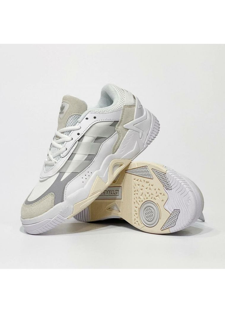 КРОССОВКИ ЖЕНСКИЕ ADIDAS NITEBALL 2 WHITE BEIGE АДИДАС НАЙТБОЛ No Brand бежевые демисезоны (367171240)
