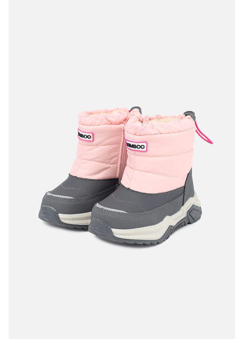 Розовые зимние дутики для девочки цвет розовый cb-00286681 Kimboo