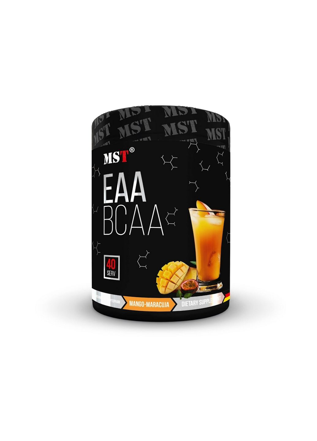 Аминокислота BCAA EAA Zero, 520 грамм Манго-маракуйя MST (293417675)