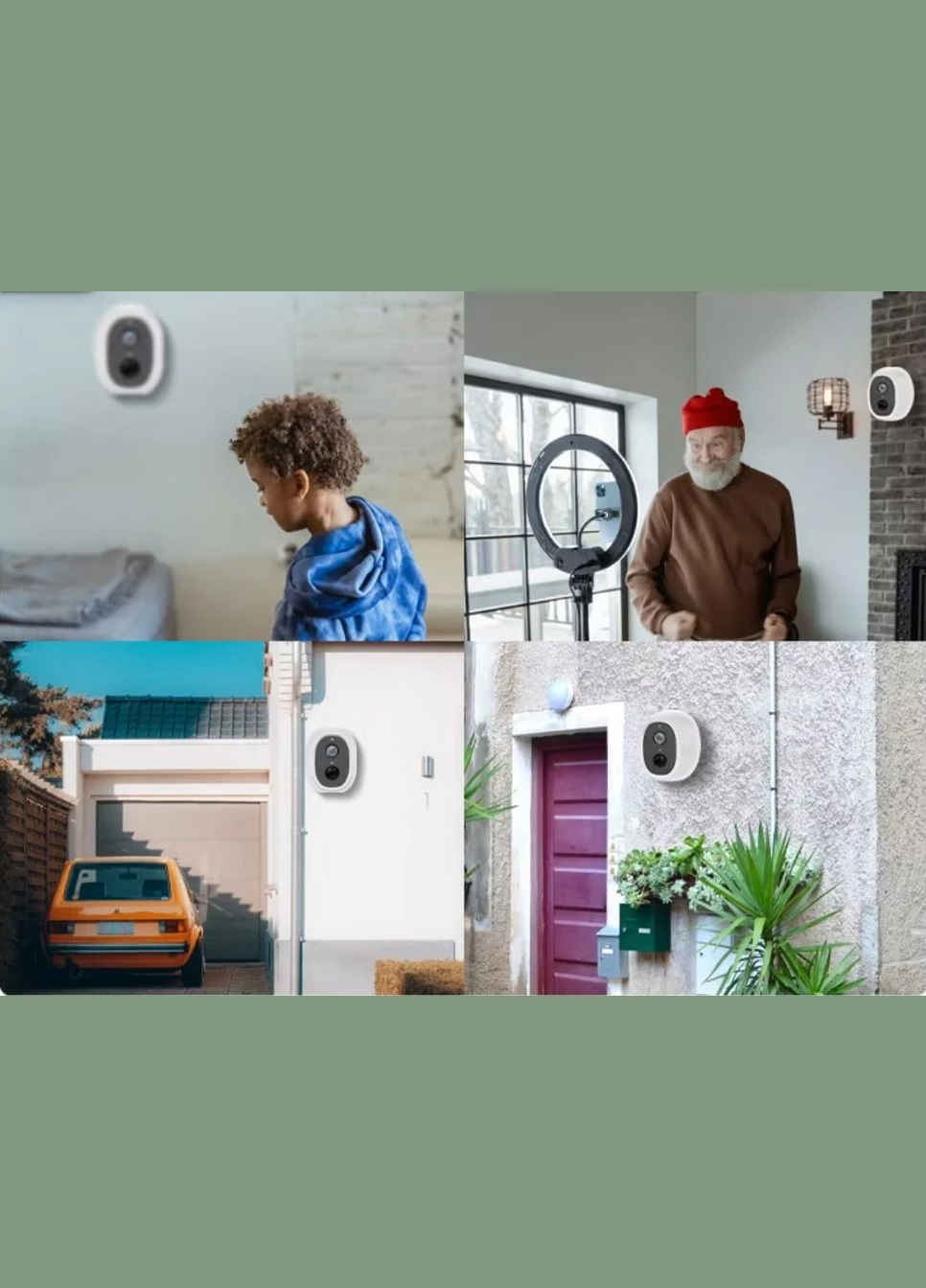 Автономная беспроводная уличная WiFi видеокамера (1080Р HD) с датчиком движения, видеокамера наблюдения Anbiux МС-12В (320546497)