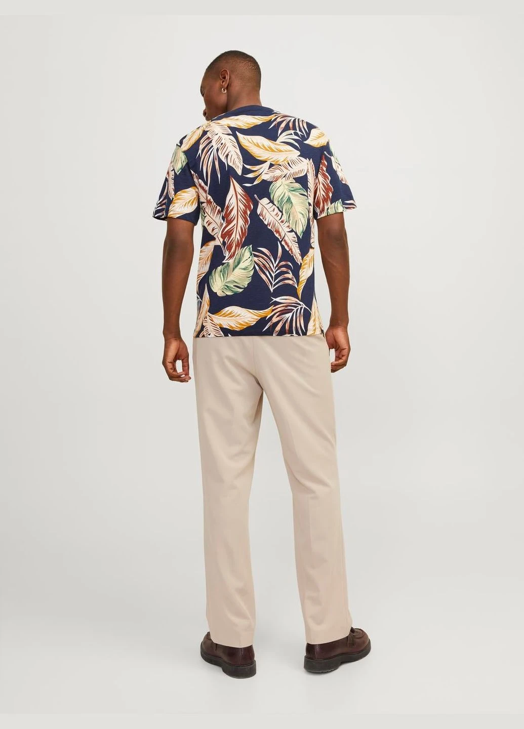 Темно-синяя футболка,темно-синий в узоры,jack&jones Jack & Jones