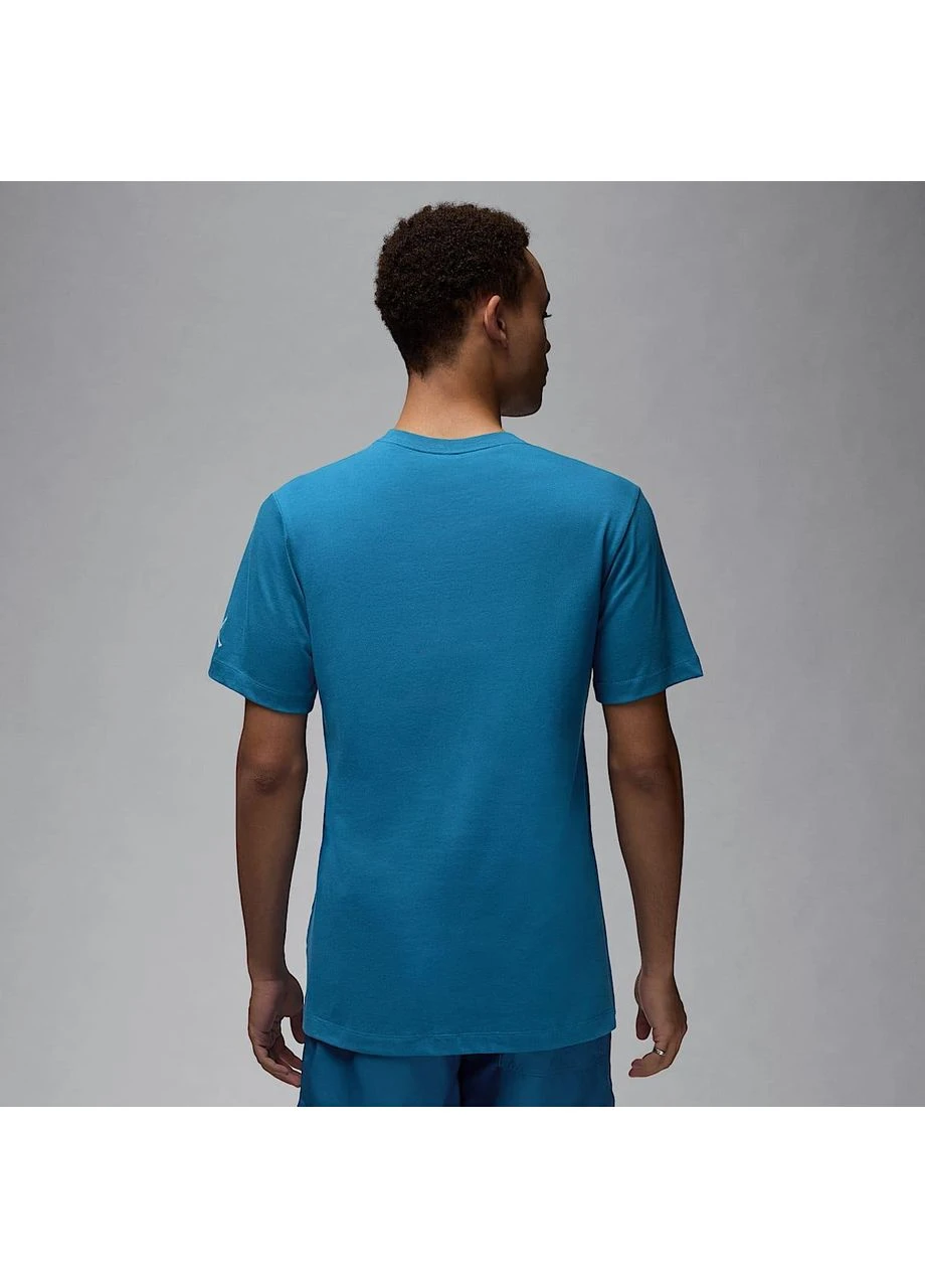 Голубая футболка embroidered crew light blue dm3182-457 Air Jordan