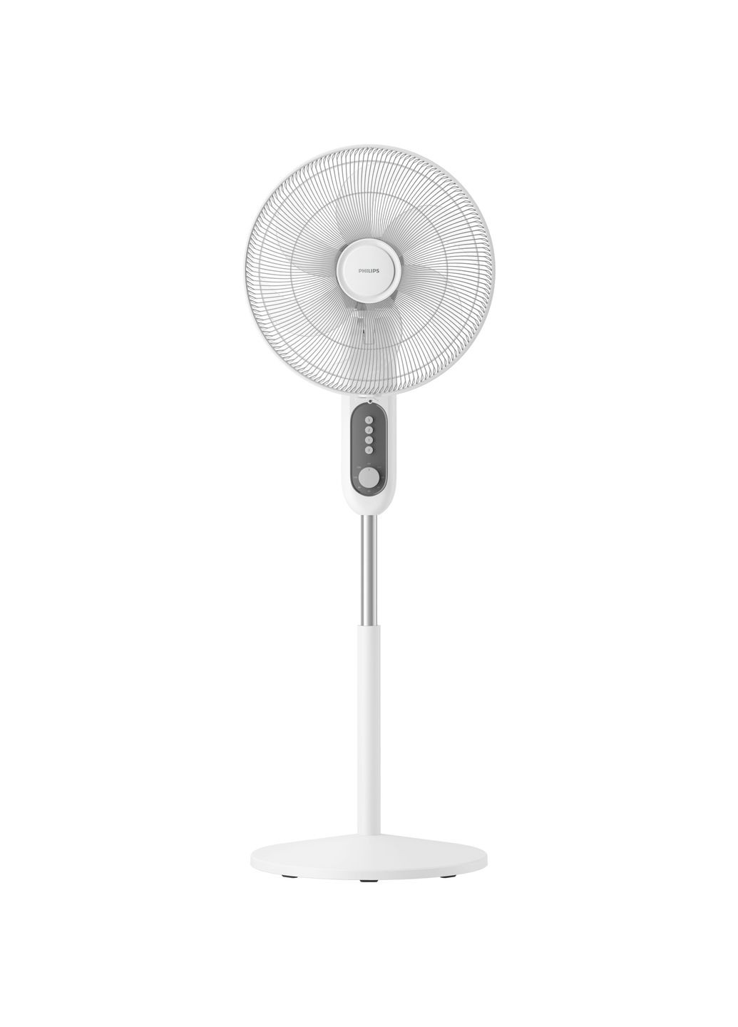 Вентилятор напольный Series 1001, 45см, 47Вт, пульт ДУ, опора круглая, белый Philips (360395705)