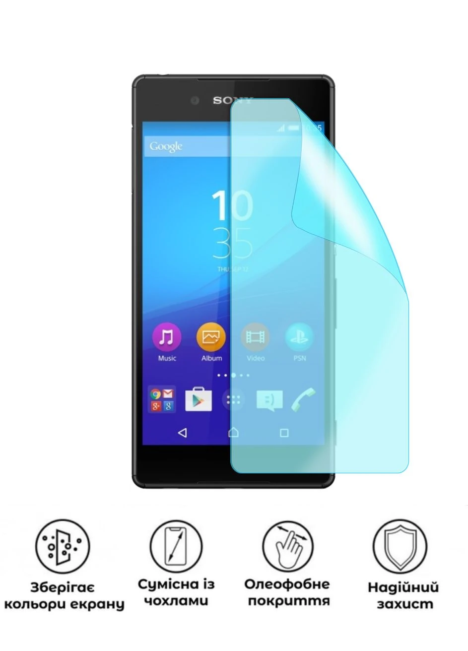 Захисна гідрогелева глянцева плівка Grade C на екран смартфона Sony Xperia Z3 Plus (E6553) No Brand (371999074)