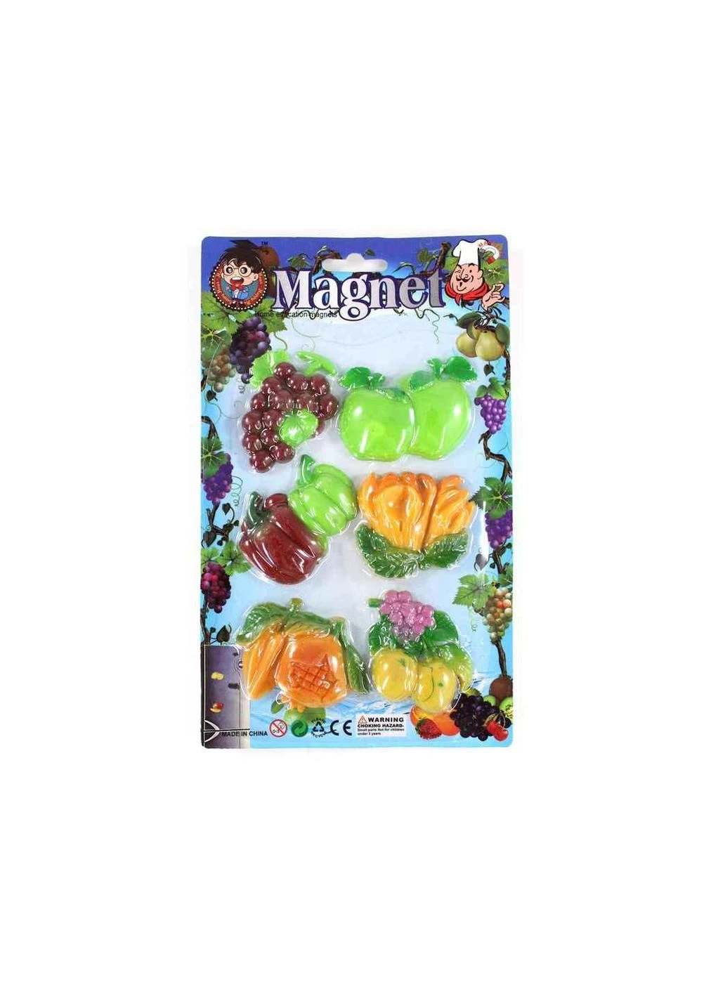 Магниты для доски Фрукты и овощи 6шт/уп ТМ Leader (398235124)