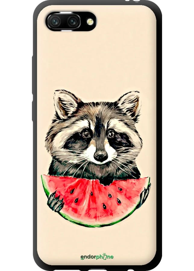 Чохол на Huawei Honor 10 Єнот з кавуном "4605b-1496-70447" Endorphone (373228959)