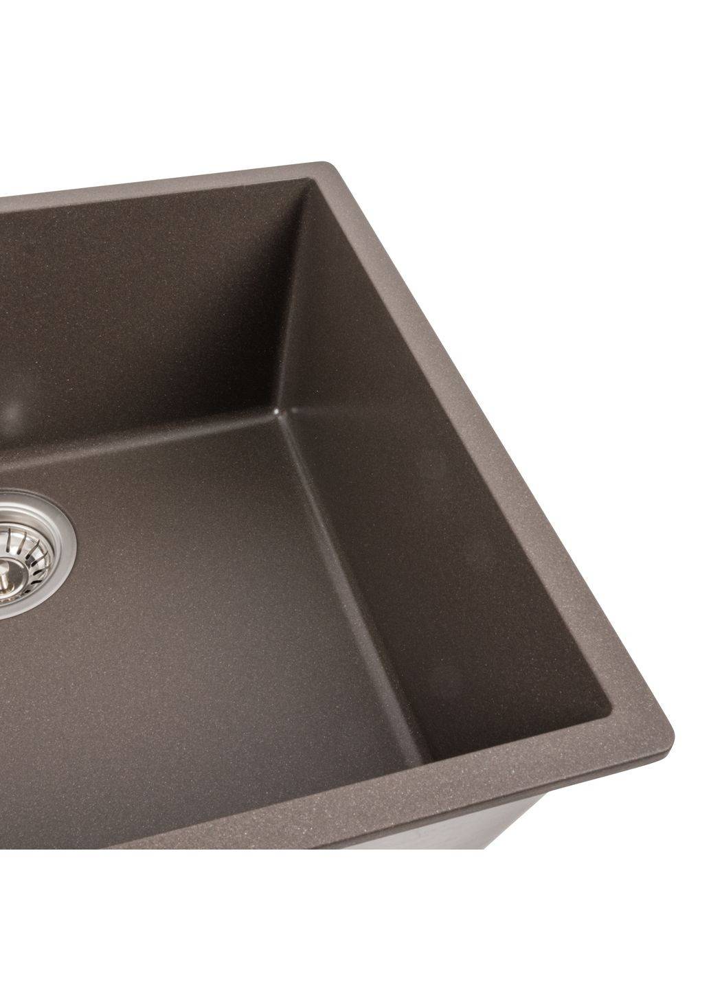 Гранітна мийка для кухні 5444 OASIS матова Темна скеля Platinum (269793035)