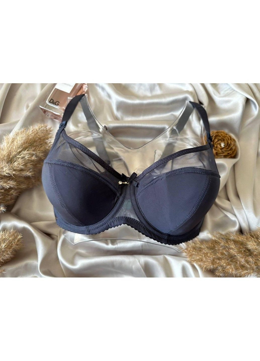 Сірий гладкий сірий бюстгальтер Lanny Mode