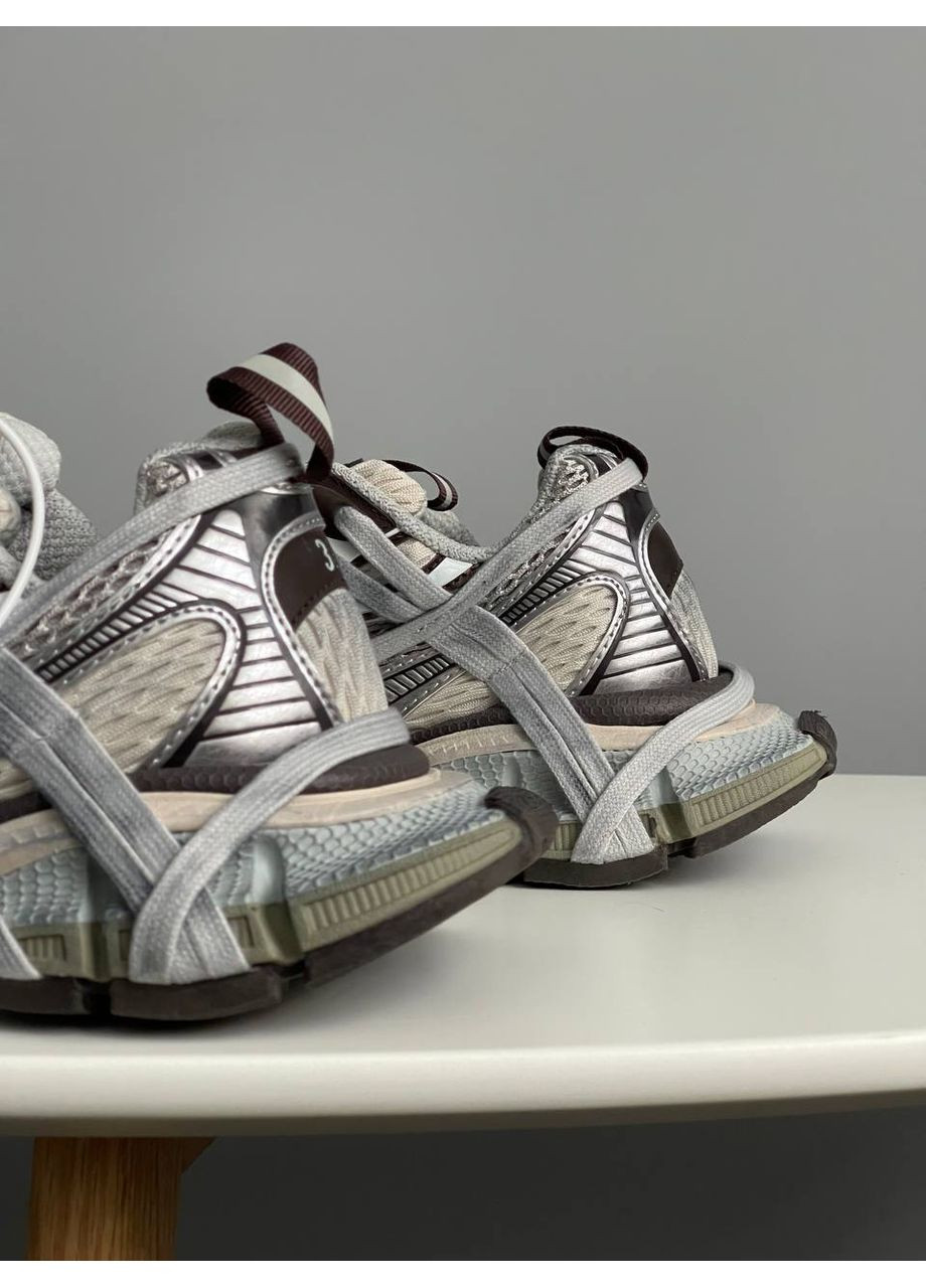 Кросівки жіночі Balenciaga 3xl Extreme Lace Sneaker in Brown Grey Beige | Баленсиага 3ХЛ Екстрім коричневі No Brand коричневі демісезони (356504929)