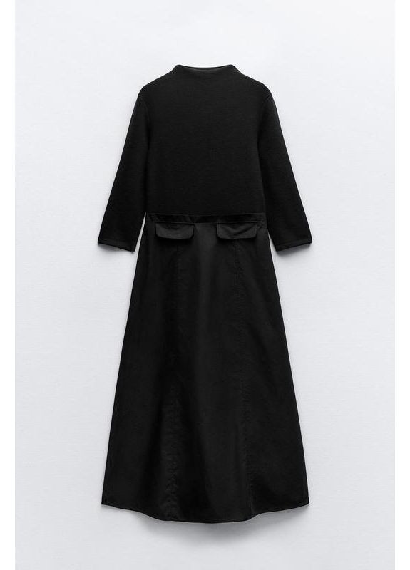 Черное платье меди Zara