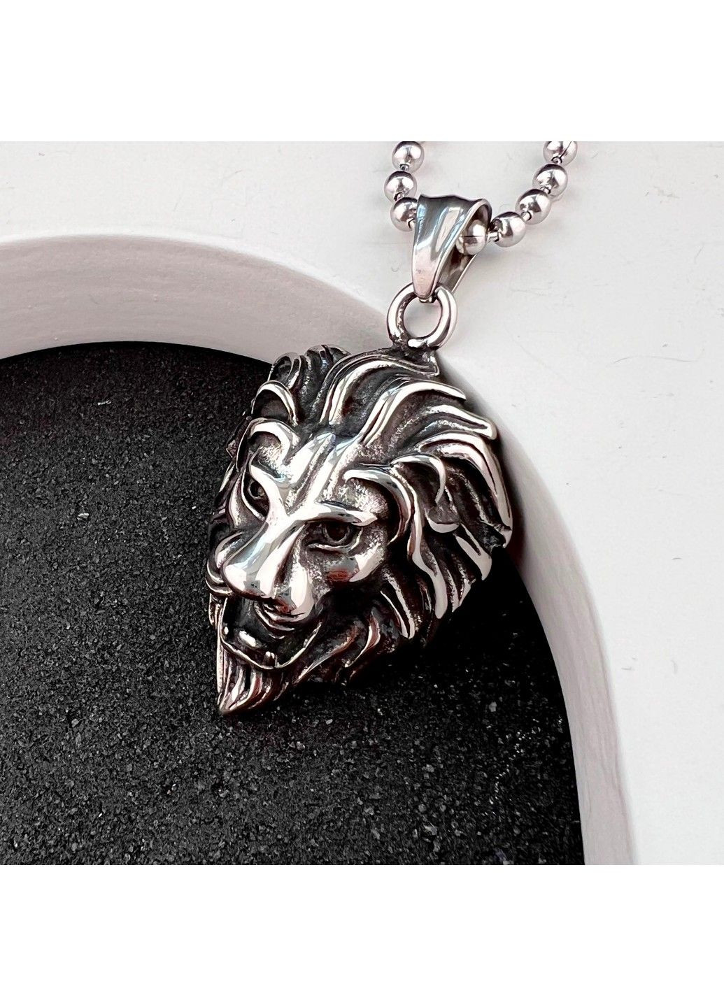 Готичний панк кулон лев з нержавіючої медичної сталі PS-115 No Brand (299340226)